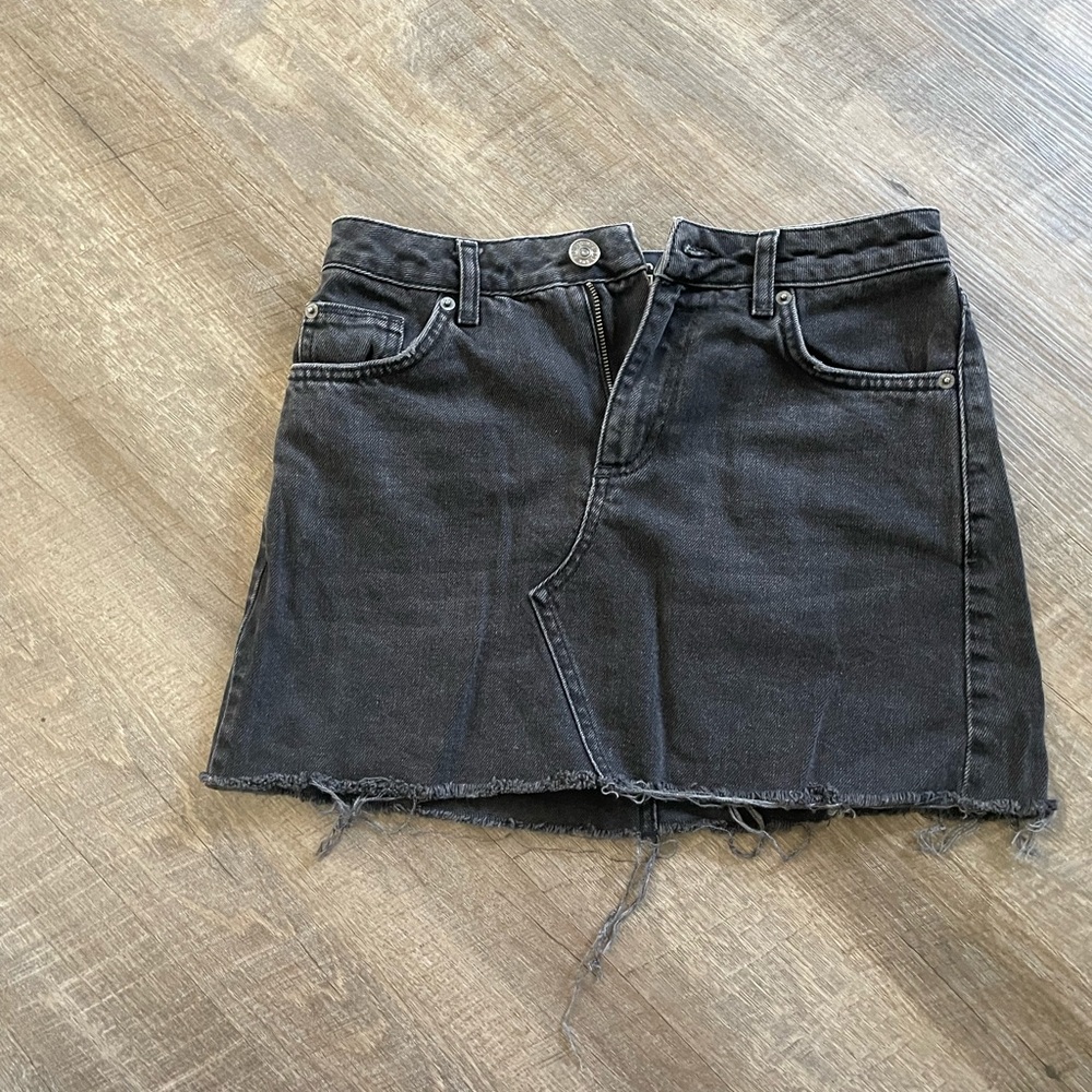 Urban outfitters black denim skirt